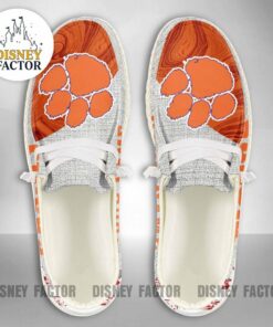 Clemson Tigers Custom Name Hey Dude Shoes Sneakers V8