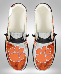 Clemson Tigers Custom Name Hey Dude Shoes Sneakers V8