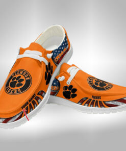 Clemson Tigers Custom Name Hey Dude Shoes Sneakers V9