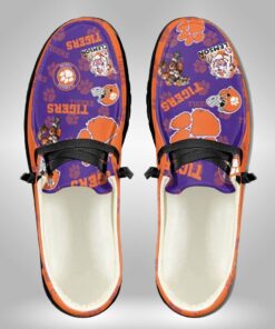 Clemson Tigers Mascot Logo Shoes With Custom Name