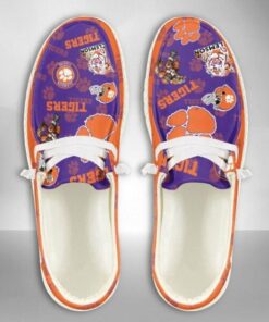 Clemson Tigers Mascot Logo Shoes With Custom Name