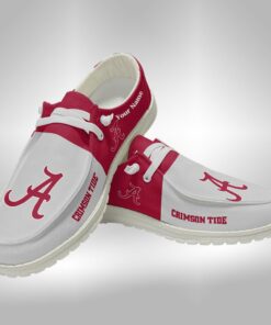 Custom Alabama Crimson Tide Hey Dude Shoes With Personalized Name