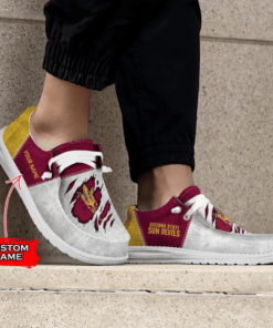 Custom Arizona State Sun Devils Hey Dude Shoes With Personalized Name