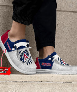 Custom Arizona Wildcats Hey Dude Shoes With Personalized Name