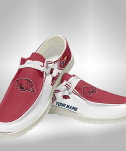 Custom Arkansas Razorbacks Name Hey Dude Shoes Sneakers