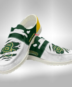 Custom Baylor Bears Hey Dude Shoes Sneakers With Personalized Name