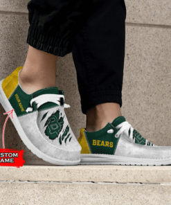 Custom Baylor Bears Hey Dude Shoes With Personalized Name