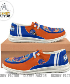 Custom Boise State Broncos Name Hey Dude Shoes Sneakers V4