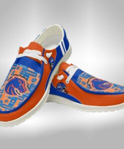 Custom Boise State Broncos Name Hey Dude Shoes Sneakers V4