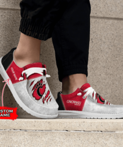 Custom Cincinnati Bearcats Hey Dude Shoes With Personalized Name