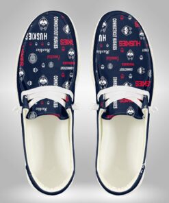 Custom Connecticut Huskies Name Hey Dude Shoes Sneakers