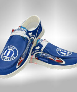 Custom Duke Blue Devils Name Hey Dude Shoes Sneakers V3