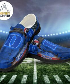 Custom Duke Blue Devils Name Hey Dude Shoes Sneakers V5