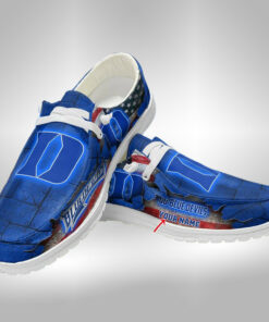 Custom Duke Blue Devils Name Hey Dude Shoes Sneakers V5