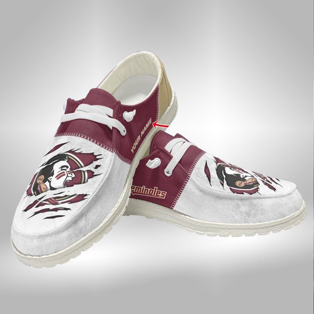 Alabama Crimson Tide Custom Name Hey Dude Shoes Sneakers V1