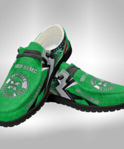 Custom Marshall Thundering Herd Name Hey Dude Shoes Sneakers V4