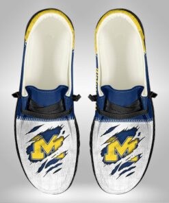 Custom Michigan Wolverines Hey Dude Shoes With Personalized Name