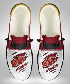 Custom Minnesota Golden Gophers Hey Dude Shoes With Personalized Name