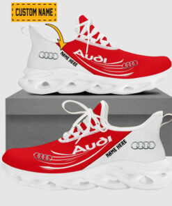 Custom Name Audi Flying Brand Logo Mix Colors Max Soul Shoes