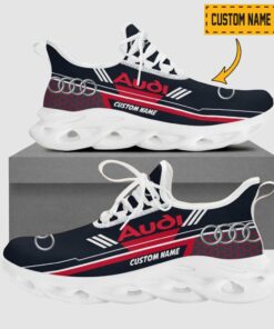 Custom Name Audi Logo And Hexagon Pattern Design Max Soul Shoes