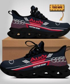 Custom Name Audi Logo And Hexagon Pattern Design Max Soul Shoes