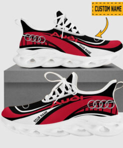 Custom Name Audi Wave Line Logo Design Max Soul Shoes  V2