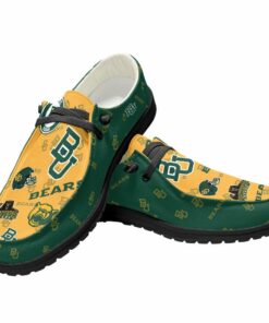 Custom Name Baylor Bears Hey Dude Shoes For Fans