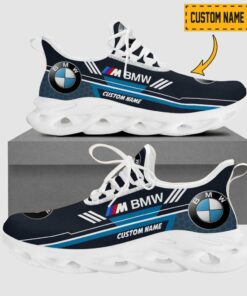 Custom Name Bmw M Car Logo And Hexagon Pattern Max Soul Shoes