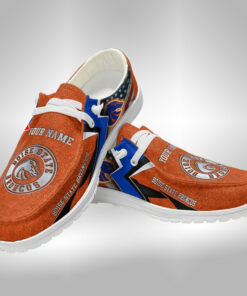 Custom Name Boise State Broncos Hey Dude Shoes – Personalized Design V3