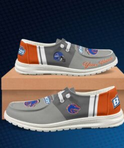 Custom Name Boise State Broncos Hey Dude Shoes – Personalized Design