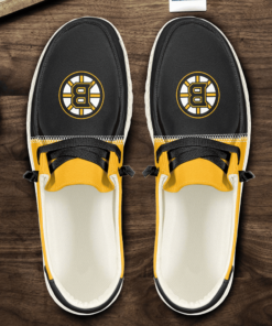 Custom Name Boston Bruins Hey Dude Shoes