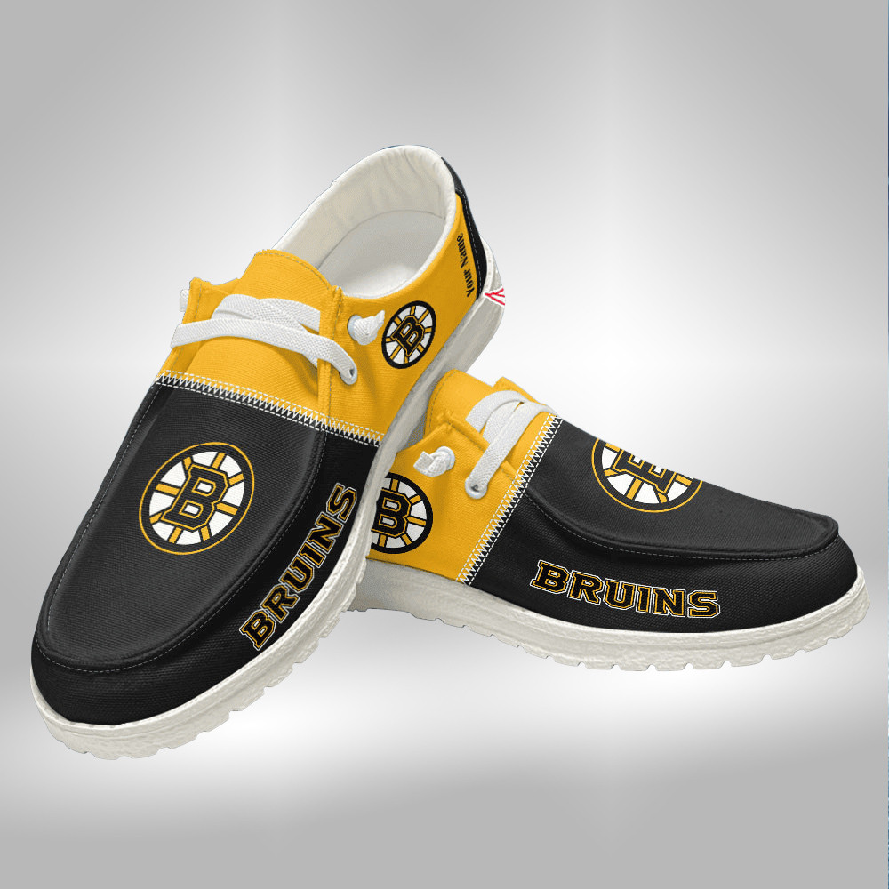 Custom Name Wyoming Cowboys Hey Dude Shoes