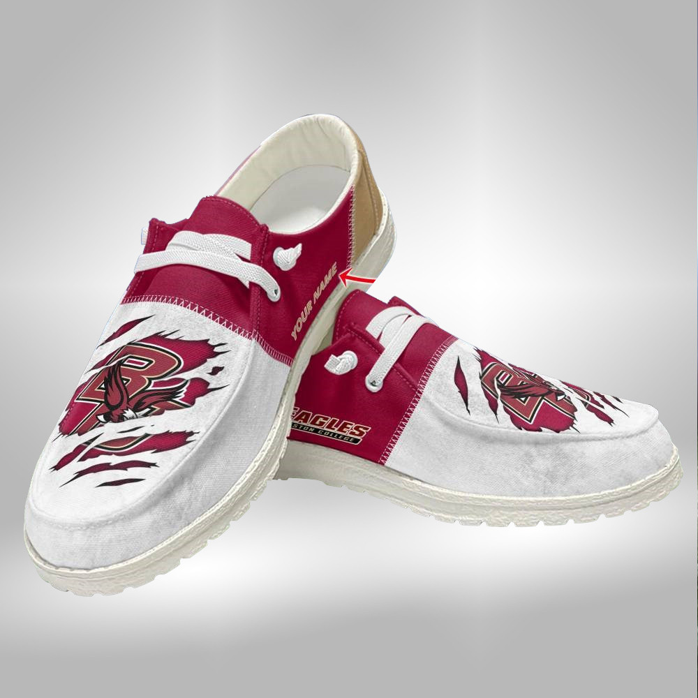 Personalized Name Boston College Hey Dude Shoes