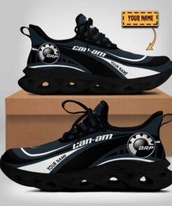 Custom Name Brp Can Am Wave Line Logo Design Clunky Sneakers