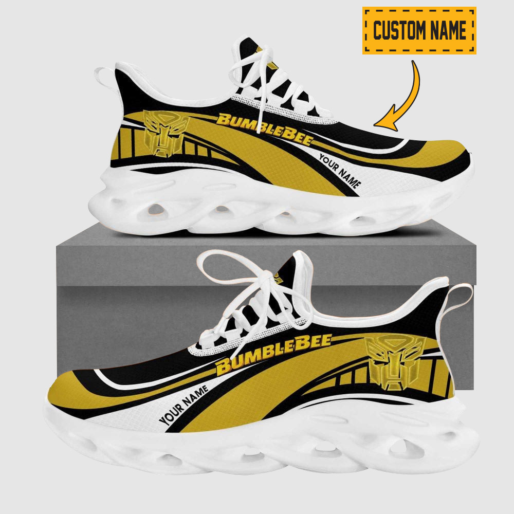 Custom Name Honda Gold Wing Wave Line Logo Design Clunky Sneakers