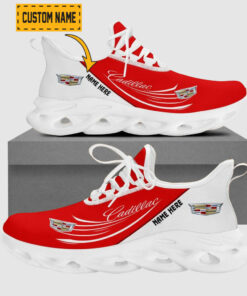 Custom Name Cadillac Flying Brand Logo Mix Colors Max Soul Shoes