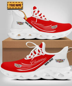 Custom Name Cadillac Flying Brand Logo Mix Colors Max Soul Shoes