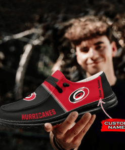 Custom Name Carolina Hurricanes Hey Dude Shoes