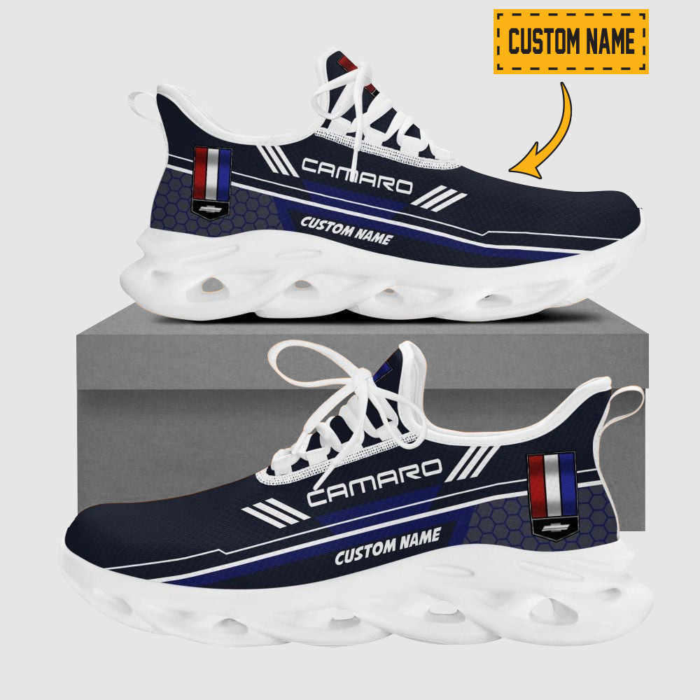 Custom Name Bobcat Logo And Hexagon Pattern Max Soul Shoes