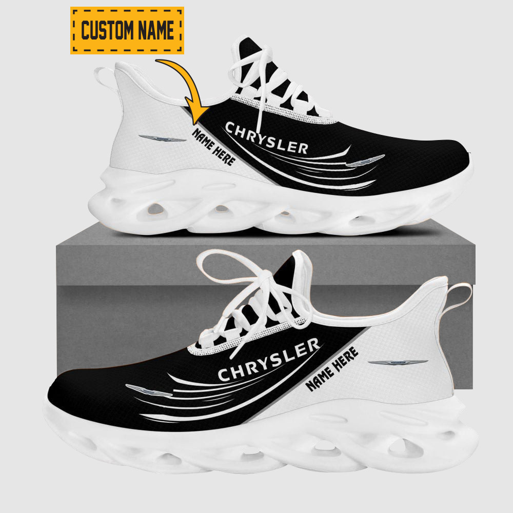 Custom Name Corvette Flying Brand Logo Mix Colors Max Soul Shoes