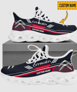 Custom Name Citroen Logo Hexagon Pattern Max Soul Shoes