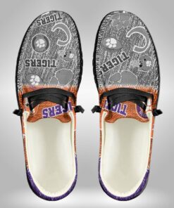 Custom Name Clemson Tigers Sporty Elegance Hey Dude Shoes