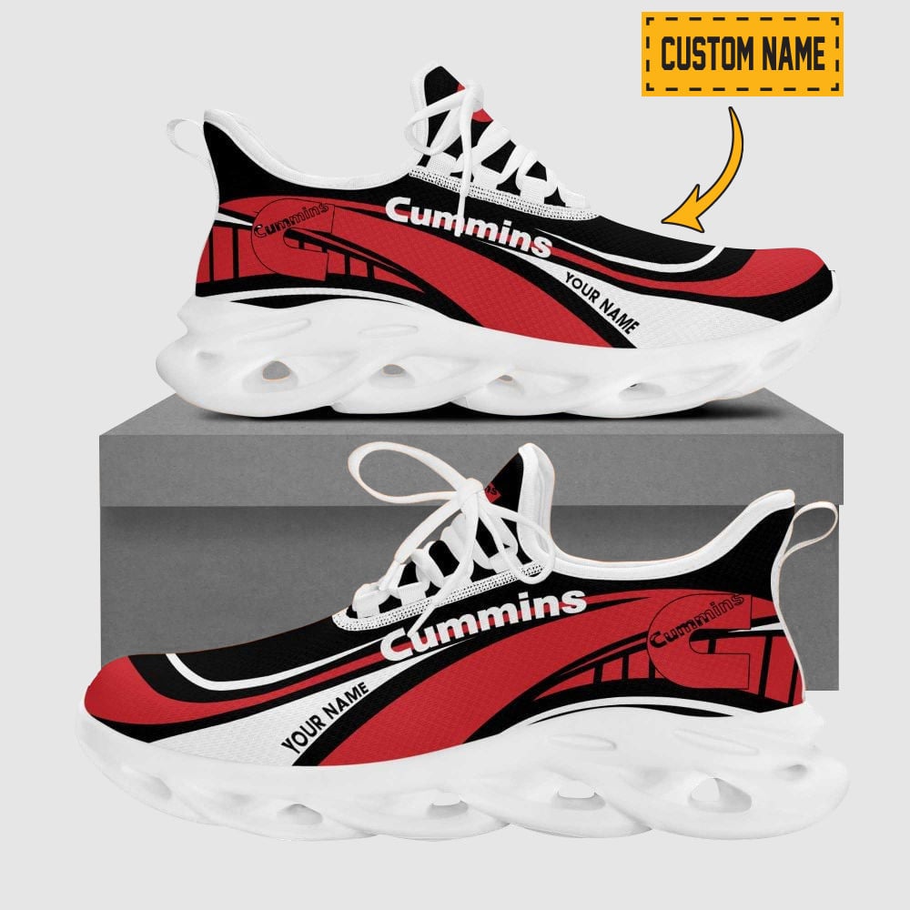 Fox Racing Wave Line Logo Design Clunky Sneakers | Custom Name