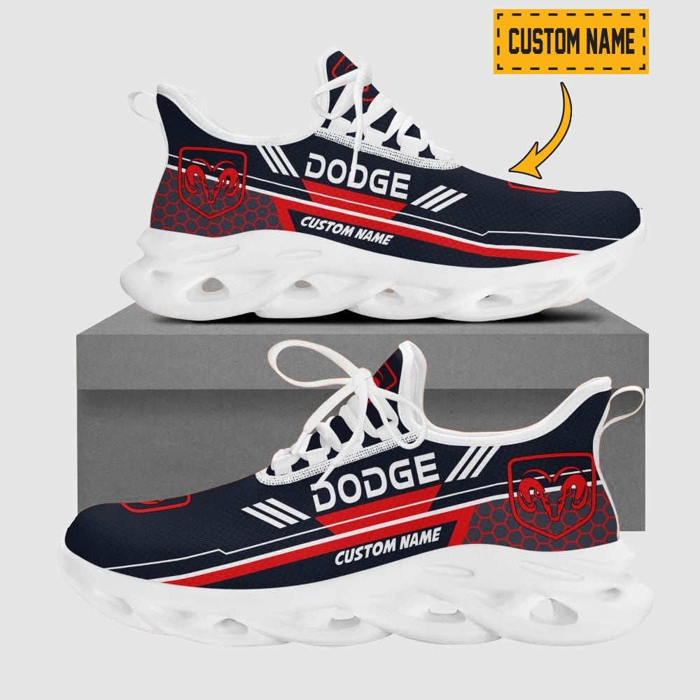 Custom Name Honda Logo And Hexagon Pattern Design Max Soul Shoes