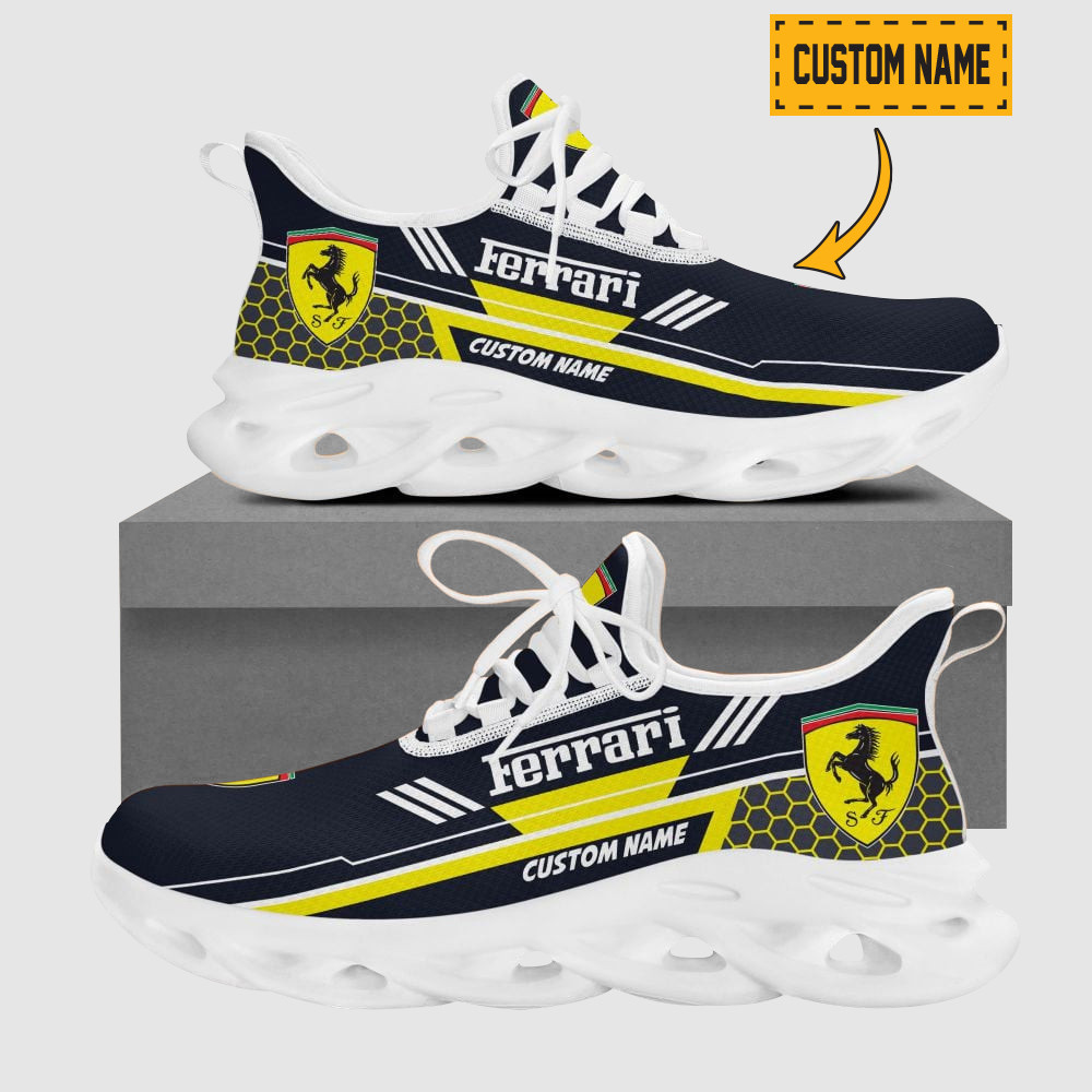 Custom Name H2 Hummer Logo And Hexagon Pattern Design Max Soul Shoes