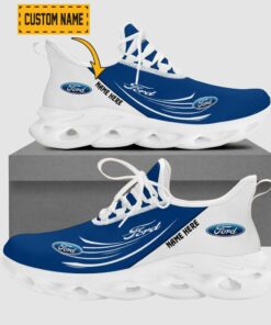 Custom Name Ford Flying Brand Logo Mix Colors Max Soul Shoes