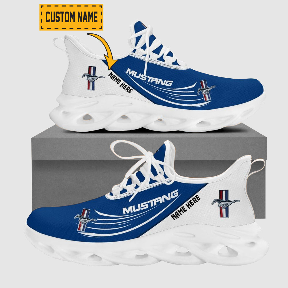 Custom Name Subaru Wave Line Logo Design Clunky Sneakers