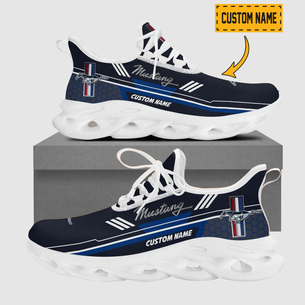 Custom Name Pontiac Wave Line Logo Design Max Soul Shoes  V2