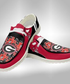 Custom Name Georgia Bulldogs Hey Dude Shoes Sneakers V3