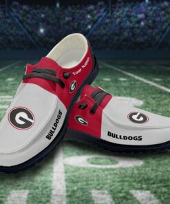 Custom Name Georgia Bulldogs Hey Dude Shoes Sneakers V4